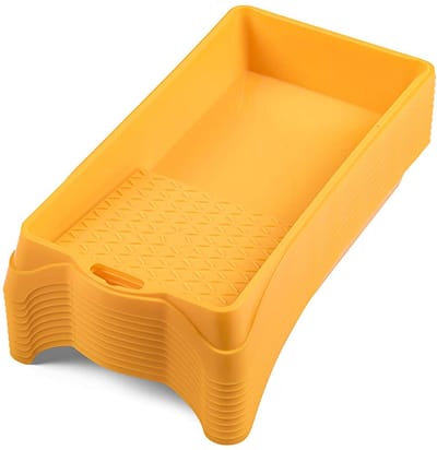 SnelShoppen - 10-delige Verf Tray Set 16x30 cm - Plastic Verf Tray voor Efficiënt Schilderen en Renovatie - Geschikt voor Diverse Verfsoorten en Varni