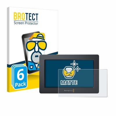 BROTECT - Screenprotector voor Blackmagic Design Video Assist (5.0) - Folie Beschermfolie matte 6 Stuks