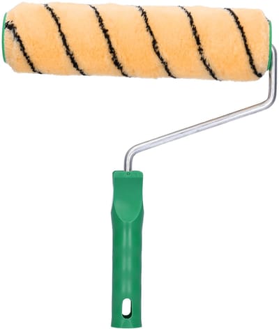 Verfroller "ORANJE" voor Professioneel Muurschilderen 25 cm, Gevelschilderen, Verfroller, Verfbenodigdheden met Plastic Handvat, Gevelroller, Schildersset
