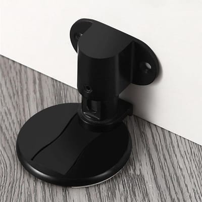 Magnetische Deurstop - Deurvanger - Deuren Open Houden - In Hoogte Verstelbaar - 16mm Verstelbaar - Zwart