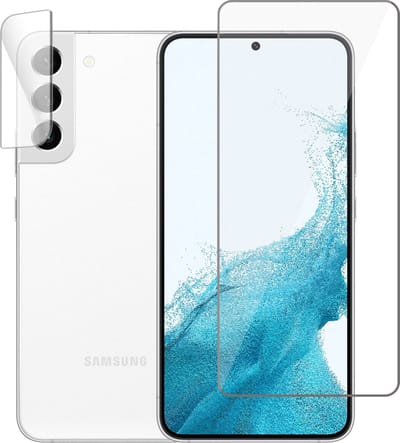 Geschikt voor Samsung S22 Screenprotector - Geschikt voor Samsung S22 Camera Gehard Glas Screen Protector