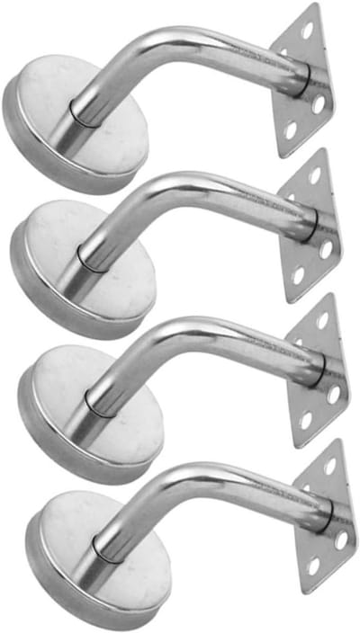 Trapleuning Beugel - Steun Houder - Trap Veiligheid - Roestvrij Staal - 6x6x5 cm - Zilver