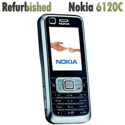 Gerenoveerde Nokia Originele Nokia 6120 Classic Mobiele Telefoon Met 1 SIM 1 Battery 1 Charger zwart