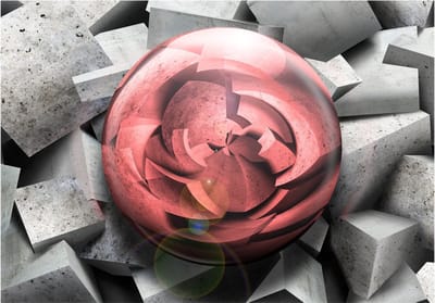 Fotobehangkoning - Behang - Vliesbehang - Fotobehang - Stone rose - 400 x 280 cm