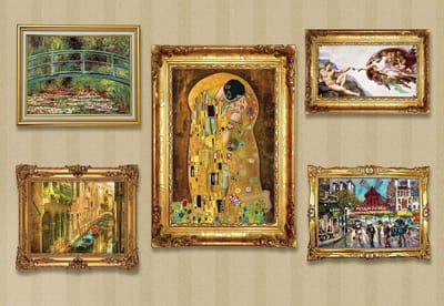 Fotobehang Paintings Art Luxury | XL - 208cm x 146cm | 130g/m2 Vlies