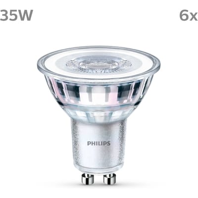 Philips LED 9290012180 LED-lamp Energielabel F (A - G) GU10 Reflector 3.5 W = 35 W Neutraalwit (Ø x h) 50 mm x 54 mm 6 stuk(s)