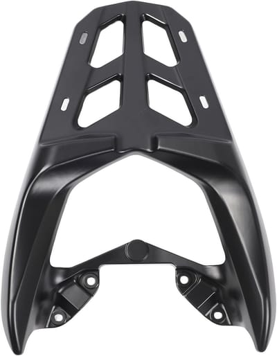 Duurzame Achter Bagagedrager voor NMAX155 en NMAX125 (2020-2024) - Aluminium, Zwart, Geschikt voor Motoraccessoires en Vervoer van Bagage