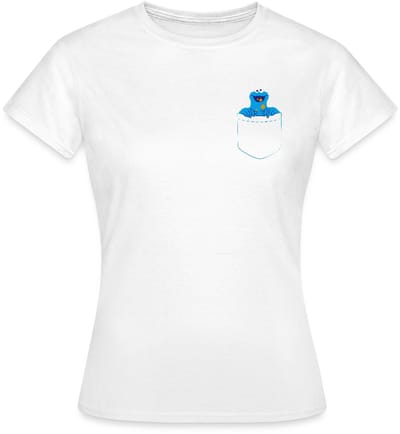 Sesamstraat Koekiemonster In Een Zak T-Shirt Dames