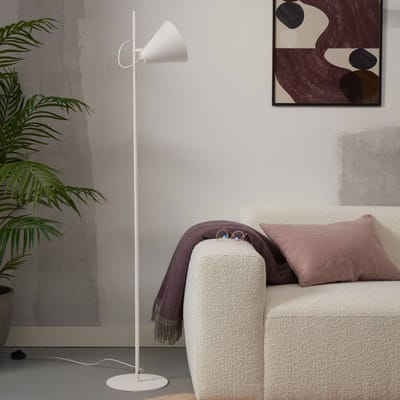 it's about RoMi Vloerlamp Lisbon - Wit - 25x35.5x151cm - Modern - Staande lampen voor Woonkamer - Slaapkamer