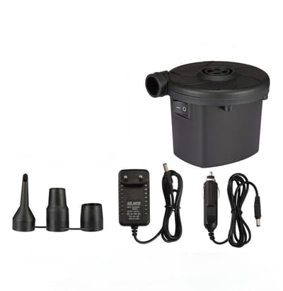 Elektrische Luchtpomp - 2 in 1 Opblazen en Leegzuigen - Voor Thuis en Auto - Inclusief 3 Opzetstukken - Voor Luchtbed, Zwembad & Camping