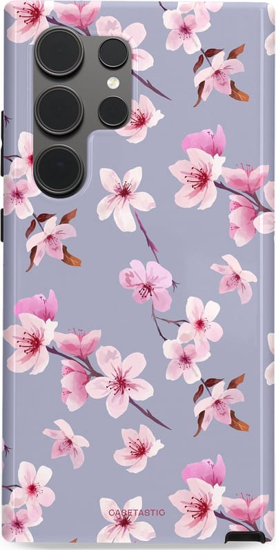 Casetastic Hoesje Geschikt voor Samsung S24 Ultra - Stijlvolle Beschermende Duo-layer Case - Bloemsem Bries