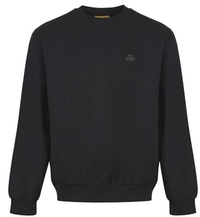 Heren Eco-vriendelijk Anti Pil Comfortabele Ronde Hals Sweatshirt - Zachte Fleece in Zwart, 4X-Large