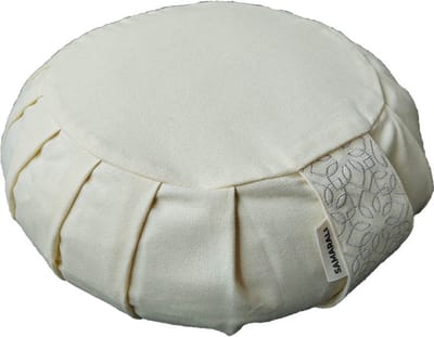 Samarali Zafu Meditatiekussen van Biologisch Katoen 34 x 34 x 14 cm – Boekweitkaf Vulling – Ergonomisch Zitkussen voor Juiste Houding – Voor Meditatie, Yoga & Ademhalingsoefeningen – Wasbare Hoes