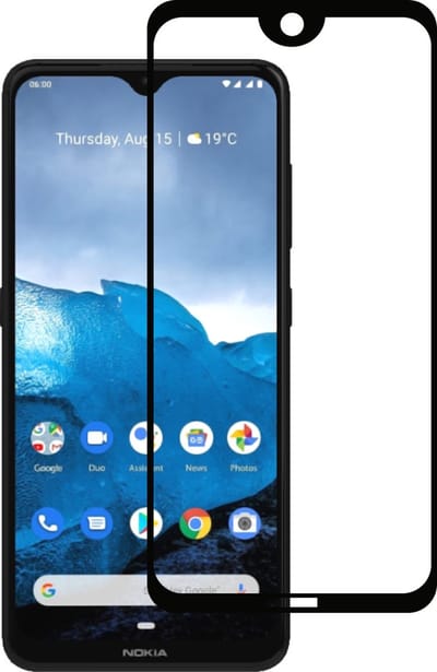 Smartphonica Screenprotector Geschikt voor Nokia 6.2 - Full Cover Tempered Glass - Gehard glas Geschikt voor Nokia 6.2 geschikt voor Nokia 6.2