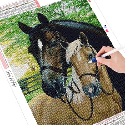 5D Diamond schilderij paard volledige boor Diamond Art borduurwerk kruissteek dier huisdecoratie 20X30CM black
