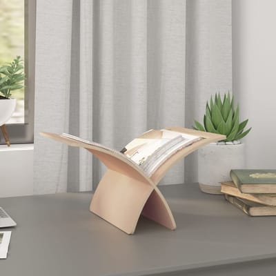 vidaXL - Tijdschriftenrek - vloermodel - hout - naturel