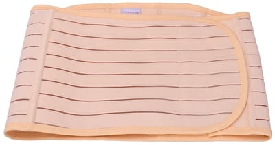 Belly Band voor Vrouwen - Elastische Ondersteuningsriem voor Postpartale Herstel - Maat L (Huidkleur)