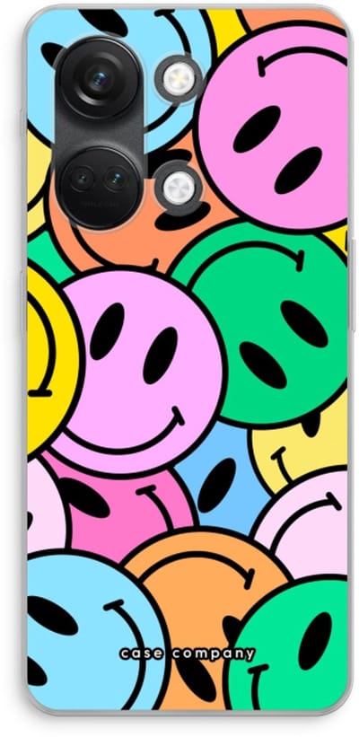 Case Company® - Hoesje geschikt voor OnePlus Nord 3 hoesje - Smiley N°1 - Soft Cover Telefoonhoesje - Bescherming aan alle Kanten en Schermrand