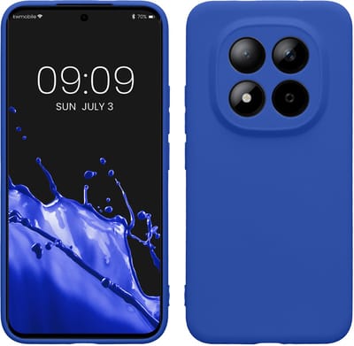kwmobile telefoonhoesje geschikt voor Xiaomi Redmi Note 15 Pro+ 5G / Poco M8 Pro 5G - Hoesje voor smartphone - Precisie camera uitsnede - In Baltisch blauw