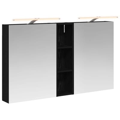 vidaXL - Badkamerkast - set - 3 - st - 120 - x - 14,5 - x - 70 - cm - Bewerkt - hout