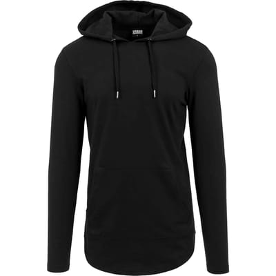 Urban Classics Jersey Hoodie Trui met capuchon zwart L - Katoen - Basics, Street wear