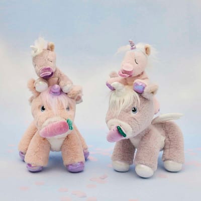 Olli Ella Binky Baby Unicorn Sparkle Lilac
