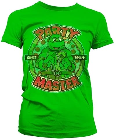 Teenage Mutant Ninja Turtles TMNT Party Master Since 1984 Girly Tee dames-T-shirt groen