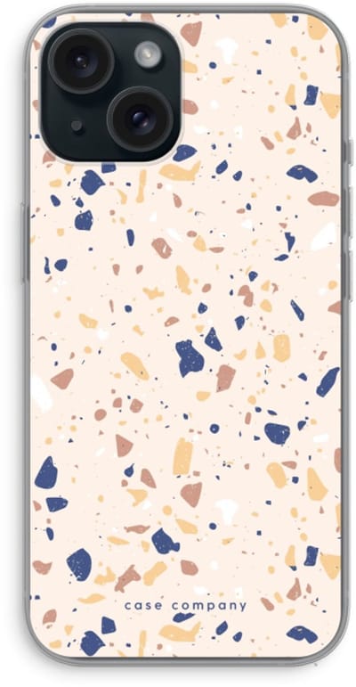 Case Company® - Hoesje geschikt voor iPhone 15 hoesje - Terrazzo N°23 - Soft Cover Telefoonhoesje - Bescherming aan alle Kanten en Schermrand