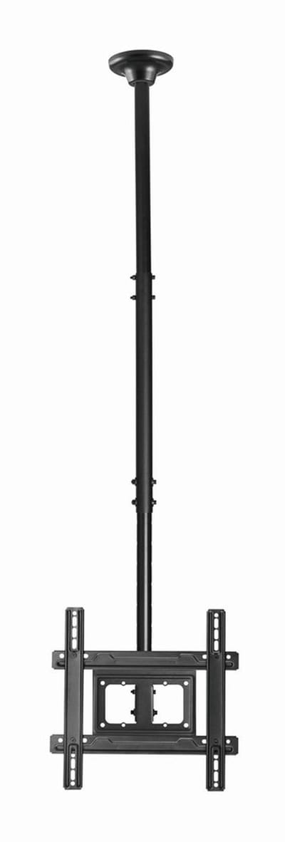 Gembird Full Motion TV-plafondbeugel voor 32'' - 70'' schermen, verstelbare hoogte en draaifunctie, ondersteunt tot 50 kg, zwart - Veelzijdige aanpassingen en robuuste constructie