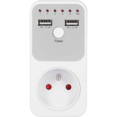 USB Slimme Digitale Afteltimer Stopcontact voor Computer Telefoonlader