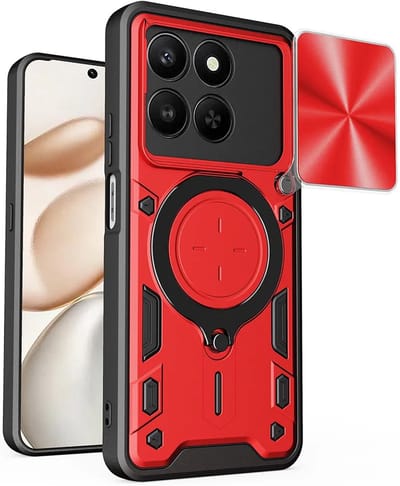 Hoes voor Honor 400 Smart 4G / X7d 4G / 400 Smart 5G, Techsuit, CamGuard Pro, Rood