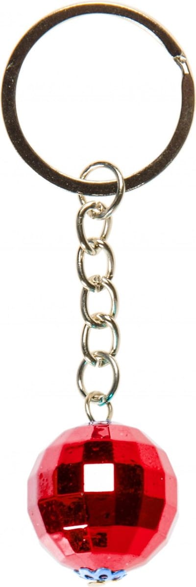 Lg-imports Sleutelhanger Discobal 2 Cm Rood