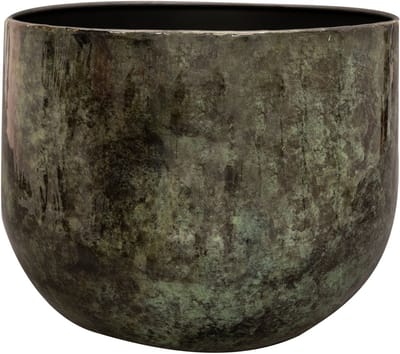 Ter Steege Bloempot Metaal Mystic Green Groen-Multicolour D 31 cm H 25 cm