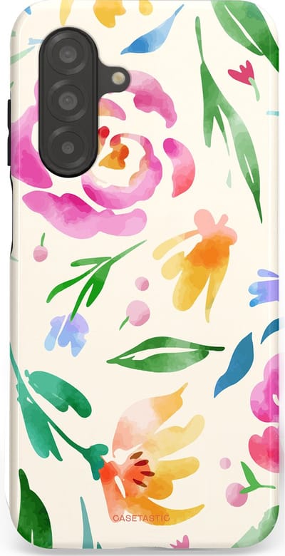 Casetastic Hoesje Geschikt voor Samsung A26 - Stijlvolle Beschermende Duo-layer Case - Floral Flow