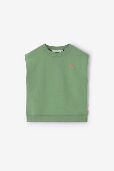 Sissy-Boy - Groene mouwloze sweater met embroidery