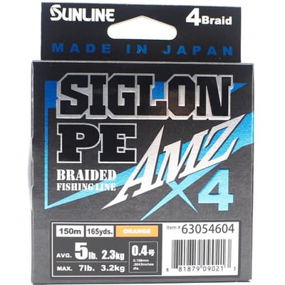 Sunline PE Line X4 Siglon AMZ 150M PE 0,4 5LB Orange (0213)