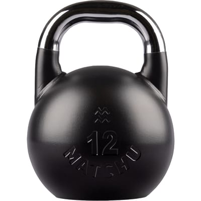 Matchu Sports Competition Kettlebell 12 kg Staal - Zwart - 28cm - Ø 21cm - Staal