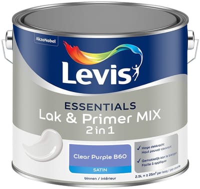 Levis - Essentials Lak & Primer Mix - Clear Purple B60 - Mengverf - 2,5 L