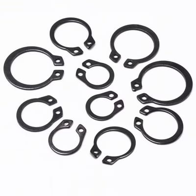 Dailygoods- Circlip 36mm - Borgringen Assortiment - Externe Borgringen - Bevestigingsmiddel - Roestvrij Staal - 20 Stuks - Borgring
