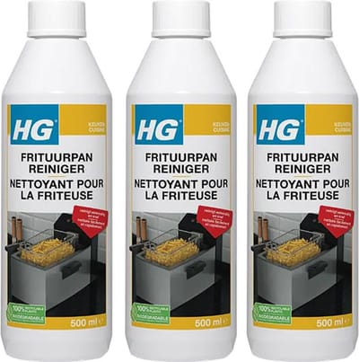 HG frituurpanreiniger - 3 stuks + Gratis KD spons