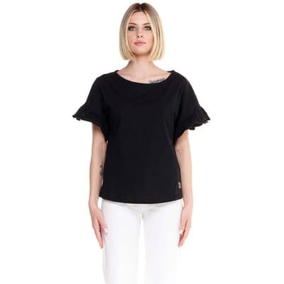 T-shirt Korte Mouw Leone 1947 Woman Short Sleeves Sparkly