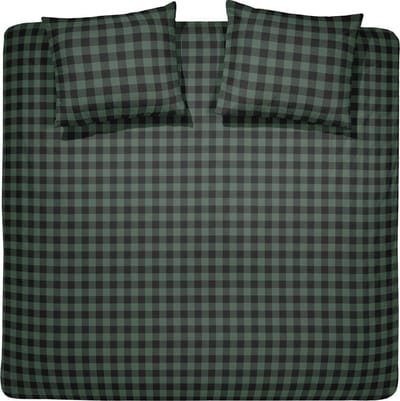 Damai - Timber - Dekbedovertrek - Flanel - 260x200/220 cm - Groen
