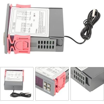 Digitale Temperatuurregelaar Koelen en Verwarmen Thermostaat met NTC Sensor STC100024V