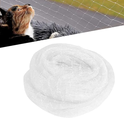 Transparant Kattennet - Veiligheidsnet Nylon - Balkon Beveiligen - Zonder Boren - 3 x 10 Meter - Transparant