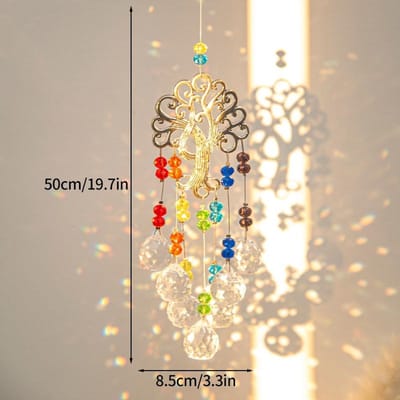 Zonvanger Hangende Kristal Tuinboom Hangende Decoratie Buiten Windgong Muur Regenboog Maker Benodigdheden Huisdecoratie