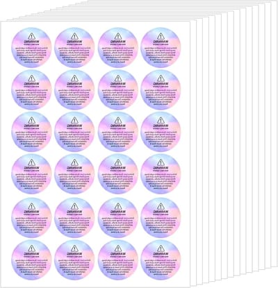 360 Stuks Waarschuwingsstickers voor Kaarsen, Veiligheidslabels, Ronde Stickers voor Kaarsproductie en Houders