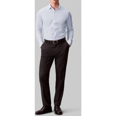 Calvin Klein Slim Fit Kinetic Stretch Shirt Stream Taglia: 40 | Camicie Business Outlet | Uomo