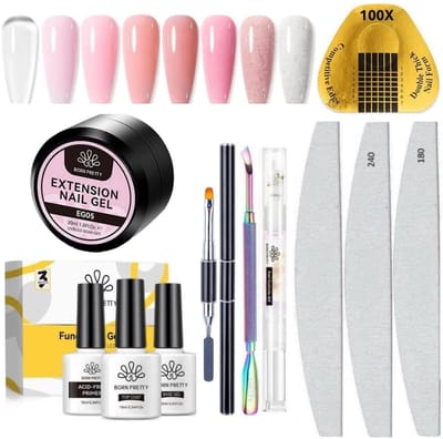 Born Pretty - Extension gel - Set - HEMA-vrij - Builder gel - Nagelgel - UV gel builder - Gel -Nagelverlenging - Buildergel - Builder gel gel nagels - UV gel - Gel nagels - Gelnagels