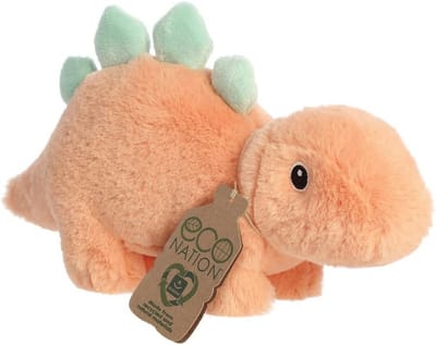 Zachte Stegosaurus Dinosaurus Knuffel - Milieuvriendelijk Gemaakt van Gerecycled Plastic