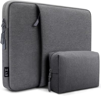 SnelShoppen - Laptop Sleeve 13-13.3 Inch Beschermhoes voor MacBook Air/Pro 13 Inch M2 M1 2022 2021 2020-2012, Matebook D14, Surface Laptop, Donkergrij
